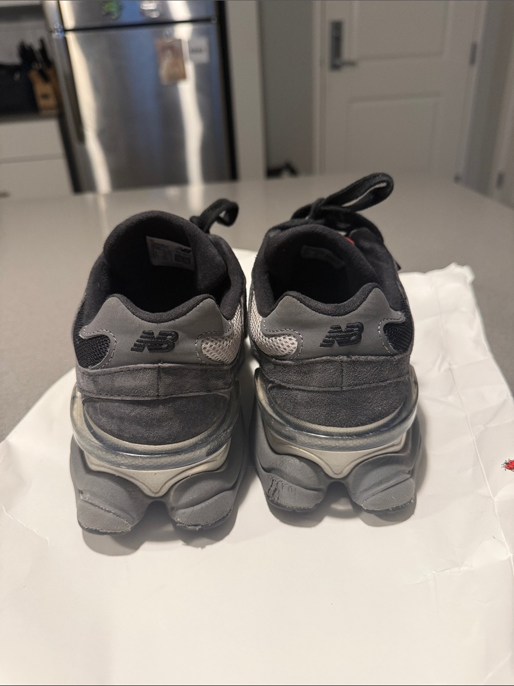 New Balance 9060  Black/ Castle Rock - Picture 4 of 9